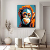 Painting by Numbers Chimpanzee Portrait